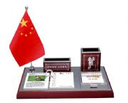 高檔紅木（亞光）臺(tái)歷