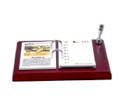 高檔紅木（亞光）臺(tái)歷