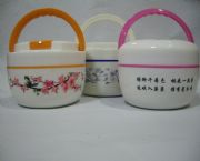 桃花陶瓷便當(dāng)飯盒