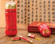 中國(guó)紅瓷保溫杯四件套